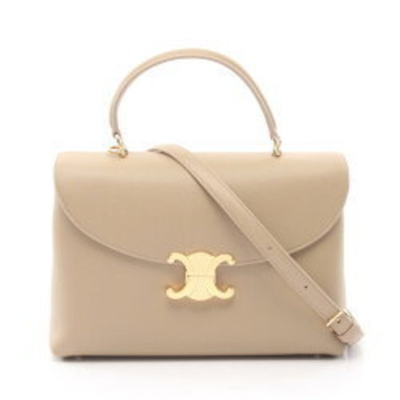 Celine Nino Handbag Beige Leather - Picture 1 of 4